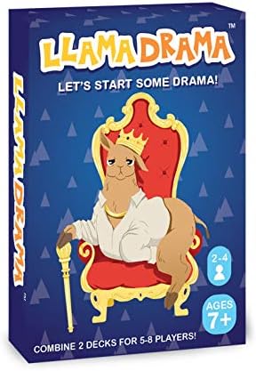 Llama Drama Card Game (2 Pack Original) 2020 Quality Upgrade Waterproof & Tear-Proof - Easy to Learn Fun to Play
