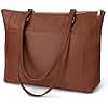 befen Genuine Leather Tote Bag for Women for Work, Brown Large Tote Purse, Women's Large Soft Leather Handbags and Shoulder Bags Satchel Handbags with Top Handles for Work Travel
