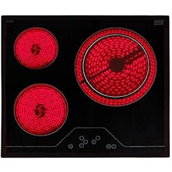 Vitroceramica New Pol Encimera Vitrocerámica New Pol NW3VT 3 fuegos