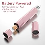 Nose Hair Trimmer, Professional Painless Battery-Operated Ear and Nose Trimmer Clipper for Man Woman, Portable Pen…