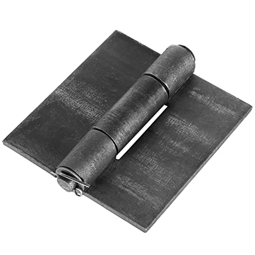Bluedex 6 Pack Metals 4-3/8"X4-1/8” Heavy Duty Weldable Hinges -Thickness 5 Mm Weld On Hinges - Solid Steel Butt Hinge Design For Heavy Gates & Doors - Corrosion & Rust Resistant #TOP1