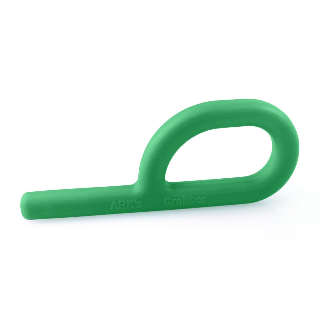 ARK® Grabber Standard in glatt oder texturiert mit einfacher Handhabung für Kinder durch Schlaufenform inkl. Logostar® Praxisleitfaden - Kiefermotorik, Kauen (texturiert, fest - königsblau)