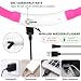 Nepfaivy Leuchthalsband Hund USB Aufladbar - Wasserdichtes Hundehalsband Leuchtend mit Verstellbarer Länge, LED Halsband für Hunde mit 3 Beleuchtungsmodi für Sicherheit, Rosa
