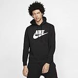 Nike Herren Sportswear Club Fleece Pullover Hoodie, Black/Black/White, L
