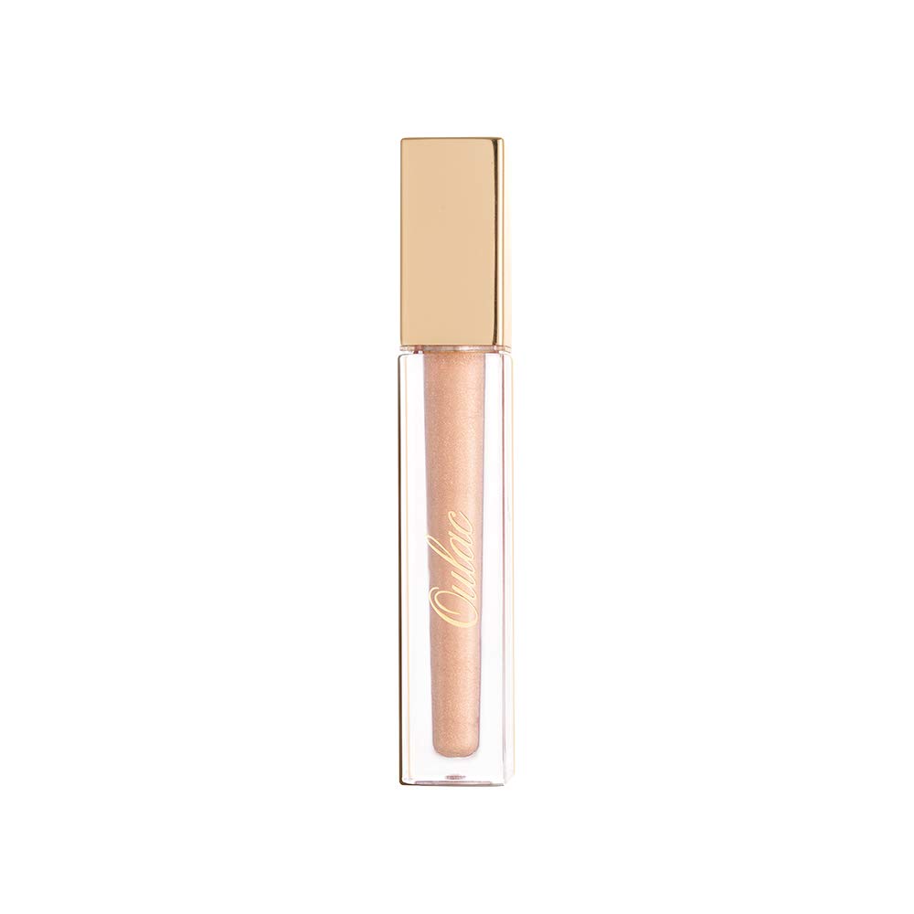 OulacNude Shimmer Liquid Lipstick High-Shine Glitter Lip Gloss for Women Shimmer Non-Sticky Glossy Finish Liquid Lipstick Hydrating Lip Gloss Fuller-looking Lip Makeup Vegan & Cruelty-Free 01