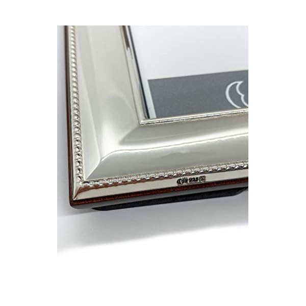 Stock-Fachmann Bilderrahmen echtes Sterling-Silber 925 aufstellbar Hoch- und Querformat mit Holz-Rückwand… – Bild 5