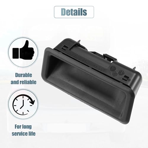 Heckklappengriffschalter 51247118158, Heckklappengriffknopföffner Kofferraumdeckel Kompatibel mit 1er E82 E88, 3er E90 E91 E92 E93, 5er E60 E61, X1 E84 X5 E70 X6 E71