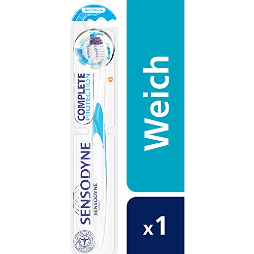 Sensodyne Complete Protection Soft Toothbrush, Pack Of 1, Specially Designed For People With Sensitive Teeth, Assorted Colours #TOP1