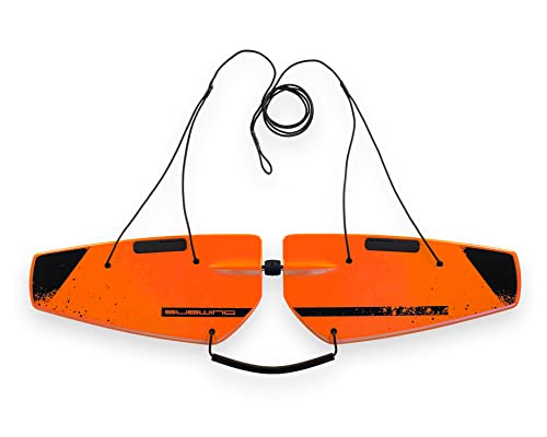 Image of Fly Under Water - Towable Watersports Board for Boats - 1, 2, 3, 4 Person Tow - Alternative Pull Behind to Water Skiing, Flying Tubes & Tube Floats (Orange Fusion)