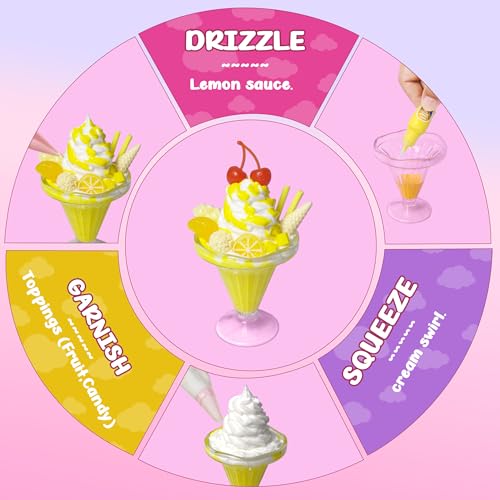 12-Piece Miniature Food Toy Making Kit for Kids 5+, DIY Tiny Play Food Set - Image 4
