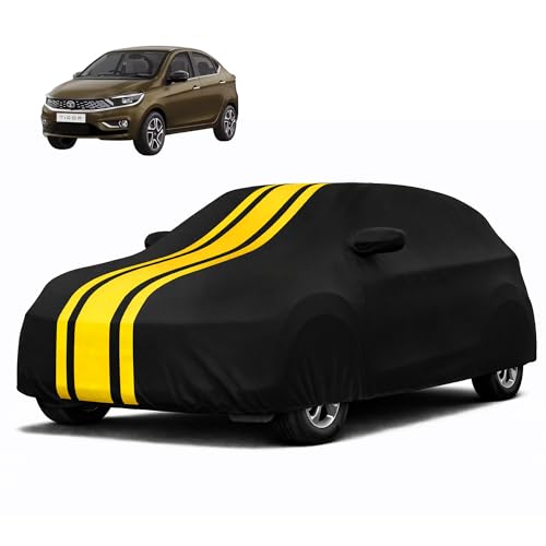 Image of Autofy Car Cover Waterproof CARIZMA for Tata Tigor [Year 2017 Onwards] - Tigor Car Cover Dust & UV Protection Tigor Car Body Cover with Mirror Pocket Soft Cotton Lining