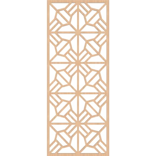 Image of Auburn Decorative Pierced Fretwork Wood Wall Panels, 17 3 /8 inchW x 44 3 /8 inchH x 3 /8 inchT, Hickory