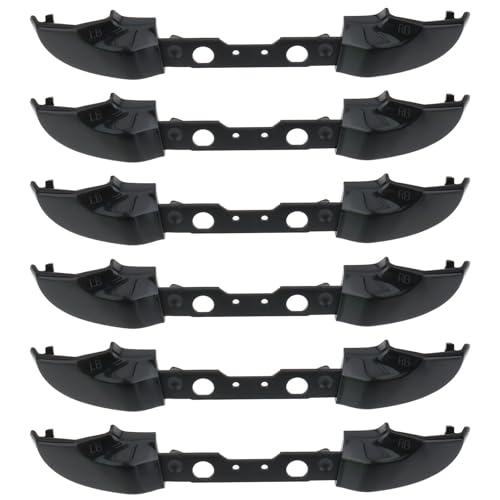 EMSea Lot de 6 boutons de manette de jeu compatibles avec Xbox One Slim RB LB Noir