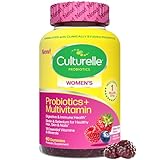 Culturelle® Women’s Probiotics + Multivitamins, Supports Digestive and Immune Health, Biotin & Selenium for Healthy Hair, Skin, Nails – 60 Gummies