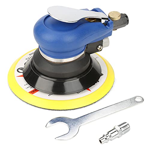Jeanoko Random Orbital Sander Pneumatic Sander AT-980,for Polishing of Ironware,Automotive,Furniture,Wood,for Deal with Various Rough Surface,for Home Factory Use(5 inch)