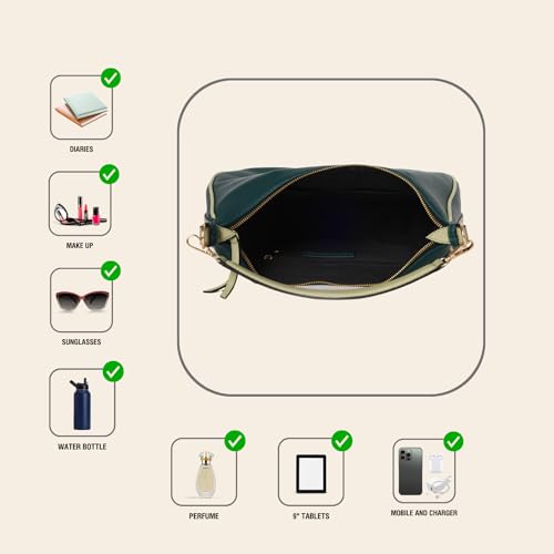 Image of The Gusto Stella Women Hobo Bag|Vegan Leather Shoulder Sling Bags|Ladies Stylish Shoulder Hand Bag with Zipper Closure|Office College Travel Casual Everyday Use