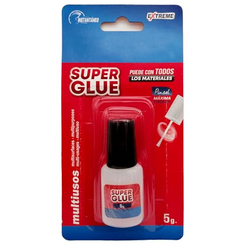 VIDA SOL Pegamento Instantáneo Extreme Super Glue Multiusos, Ultra Fuerte Para Madera, Plástico, Caucho, Metal, Papel, Cerámica, etc. Pega en 10 Segundos, Secado Rápido y Duradero, 5G