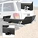 KUAFU Off-Road Rear Bumper Compatible with 1999-2004 Jeep Grand Cherokee WJ w/2 Inch Hitch Receiver & D rings Steel