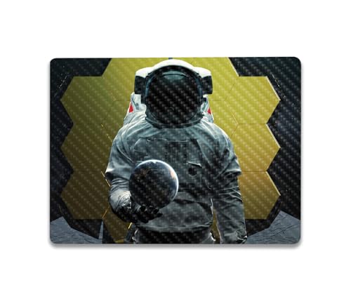 Image of MightySkins Carbon Fiber Skin Compatible with Microsoft Surface Laptop Go 3 (2023) Full Wrap Kit - World in Your Hand | Protective, Durable Textured Carbon Fiber Finish | Made in The USA