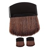 EXQUIMEUBLE Pinceaux De Maquillage Visage 3 Pièces Mini Demi-ronds Plats Pour Fond De Tei...
