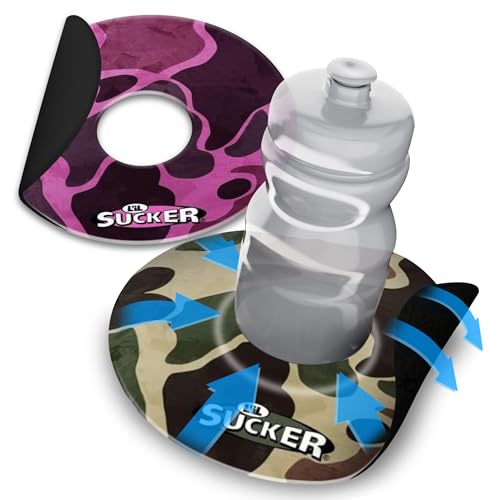 Image of Lil Sucker Suction Cup Holder - Universal Drink Holder for Paddle Board, Kayak, ATV & Boat - Clip-On Coffee Anti-Spill - Camo Pack of 2