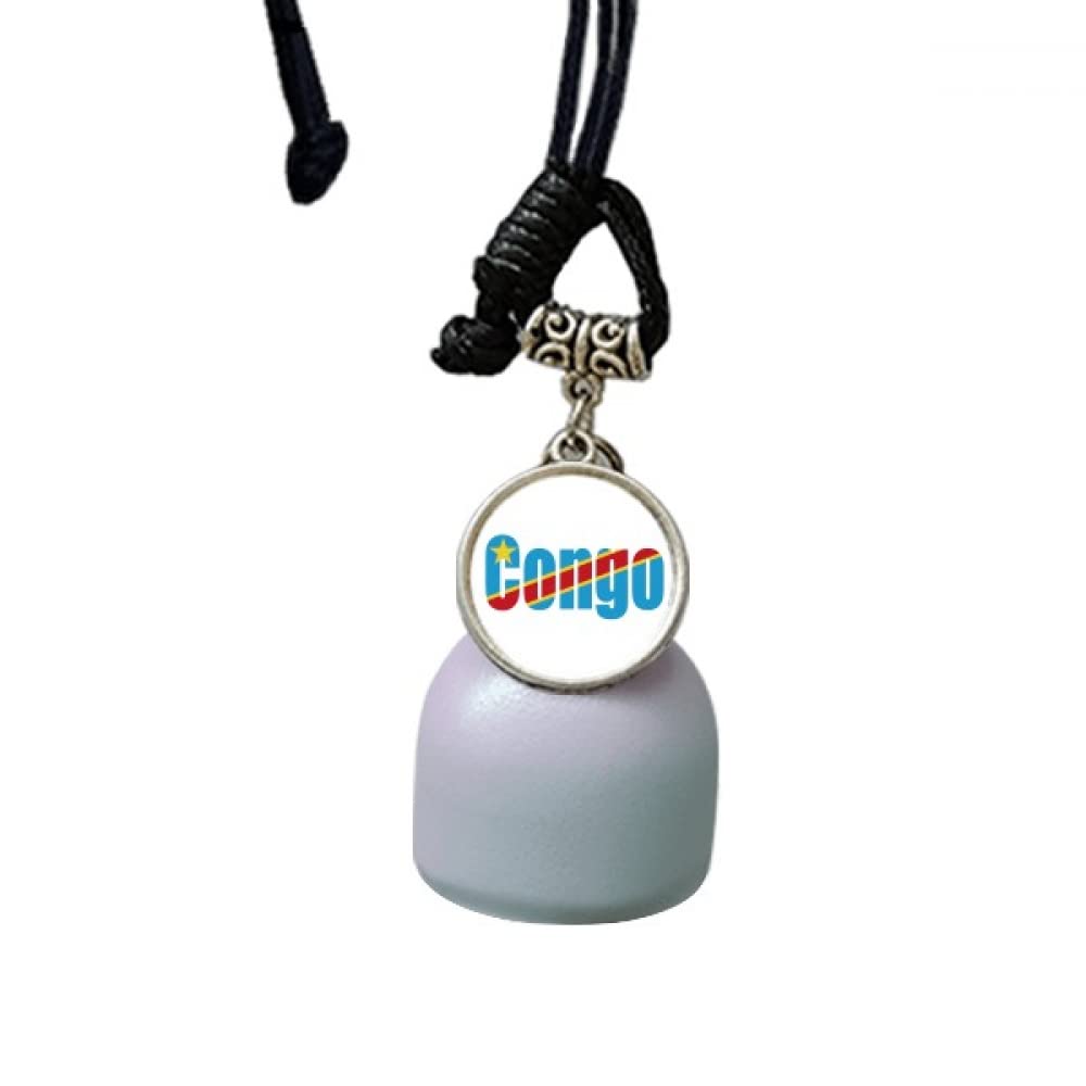 Pendentif de voiture drapeau du Congo carillon chic