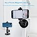 PellKing Magnetic Car Camera Mount for Insta360 Go 3,X5/X4/X3,GoPro10/9/8/7/6/5,360 Degree Rotation Ball Head Powerful Magnetic Camera Mount with Universal Phone Holder,iPhone,Samsung