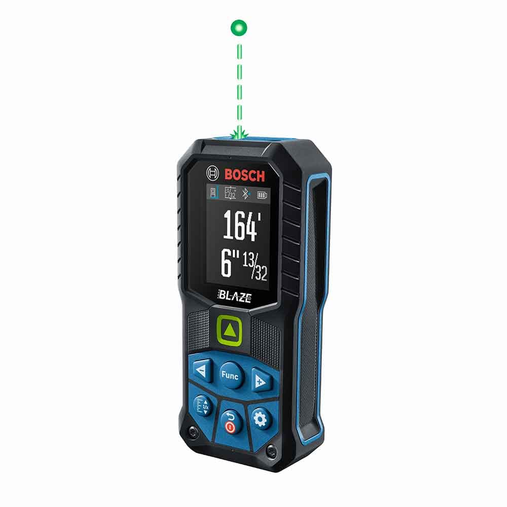 Bosch GLM165-27CGL Laser distance measure, 165 ft., green beam, connected, rechargeable