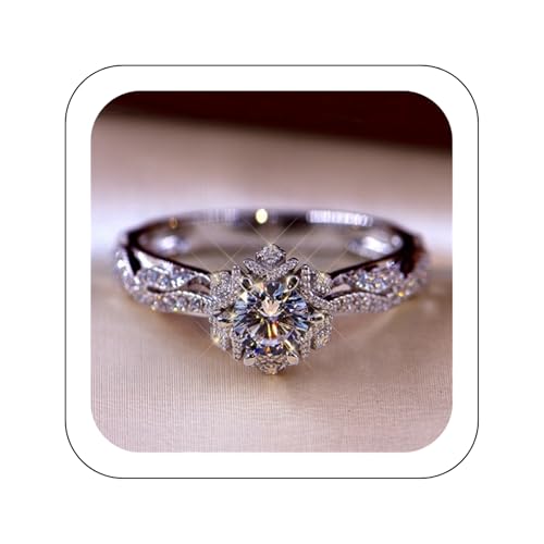 925 Sterling Silver Rings for Women - Wedding & Anniversary Jewelry - Oval Cut Solitaire Cubic Zirconia - Promise & Engagement Rings - Wedding Bands