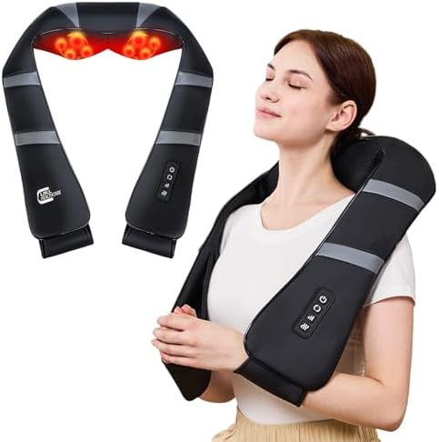 Neck Massager with Heat - Back and Neck Massager for Pain Relief ...