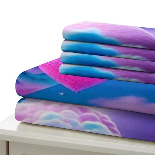 Parure de lit anti-plis et légère en microfibre pour lit double 200x200 - 6