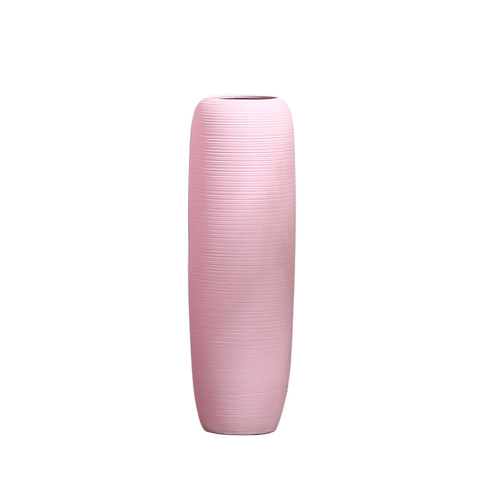 asdchZen Pink Tall Floor Vase, Dried Flower Vase, Office Decoration, Ceramic Vase With Cherry Blossoms, Beautiful, Delicate, Tall 60Cm/80Cm/95Cm,Pink-26 * 95cm