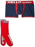 Diesel Men's Special Messages Trunk and Sock Gift Set