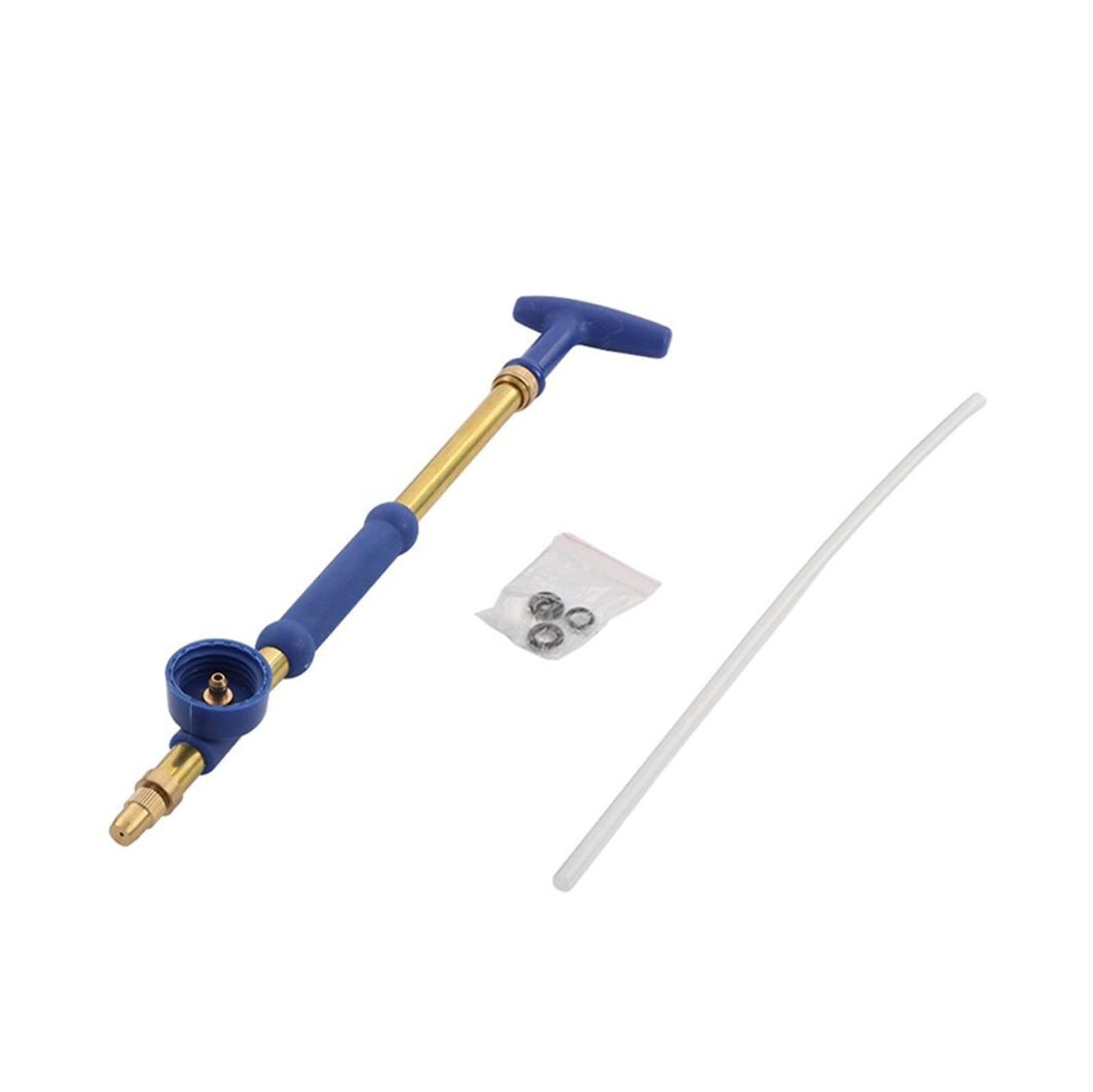 Garden Hose Spray Gun,Push-Pull Pressure Pump Sprayer-Garden Manual Brass Nterface Sprinkler Adjustable Water Atomization Sprayer(Single Spray Head)