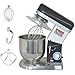Mixer L'alimentation Électrique, 7L Planétaire Batteur Sur Socle De Cuisine, 500W Pâte Mélangeur Maker 3 Vitesses En Acier Inoxydable Grinder Mixer Commercial Réglable,A