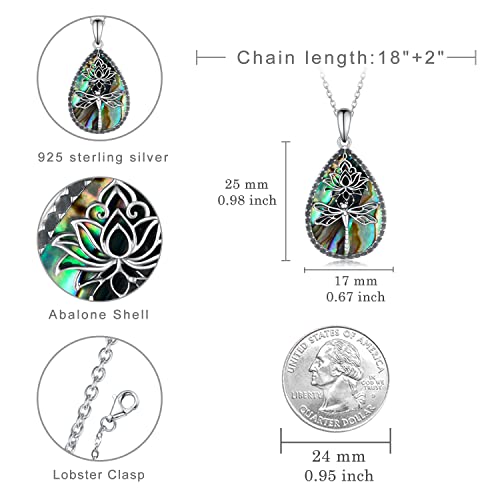 Dragonfly/Butterfly/Owl Necklaces for Women 925 Sterling Silver Moonstone Witch/Evil Eye/Celtic Cross Pendant Necklaces Boho Jewelry Gifts for Women4