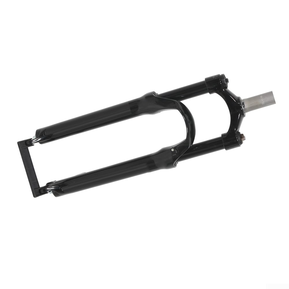 Horquilla delantera mecánica de aleación de aluminio para MTB con función de bloqueo, rebote ajustable y manejo sensible (66.0 cm gris)