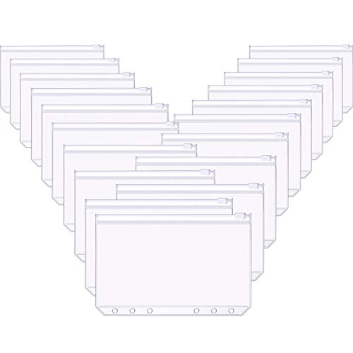 Bolsillos de carpeta A6 con cremallera para evitar la pérdida de tarjetas y documentos pequeños