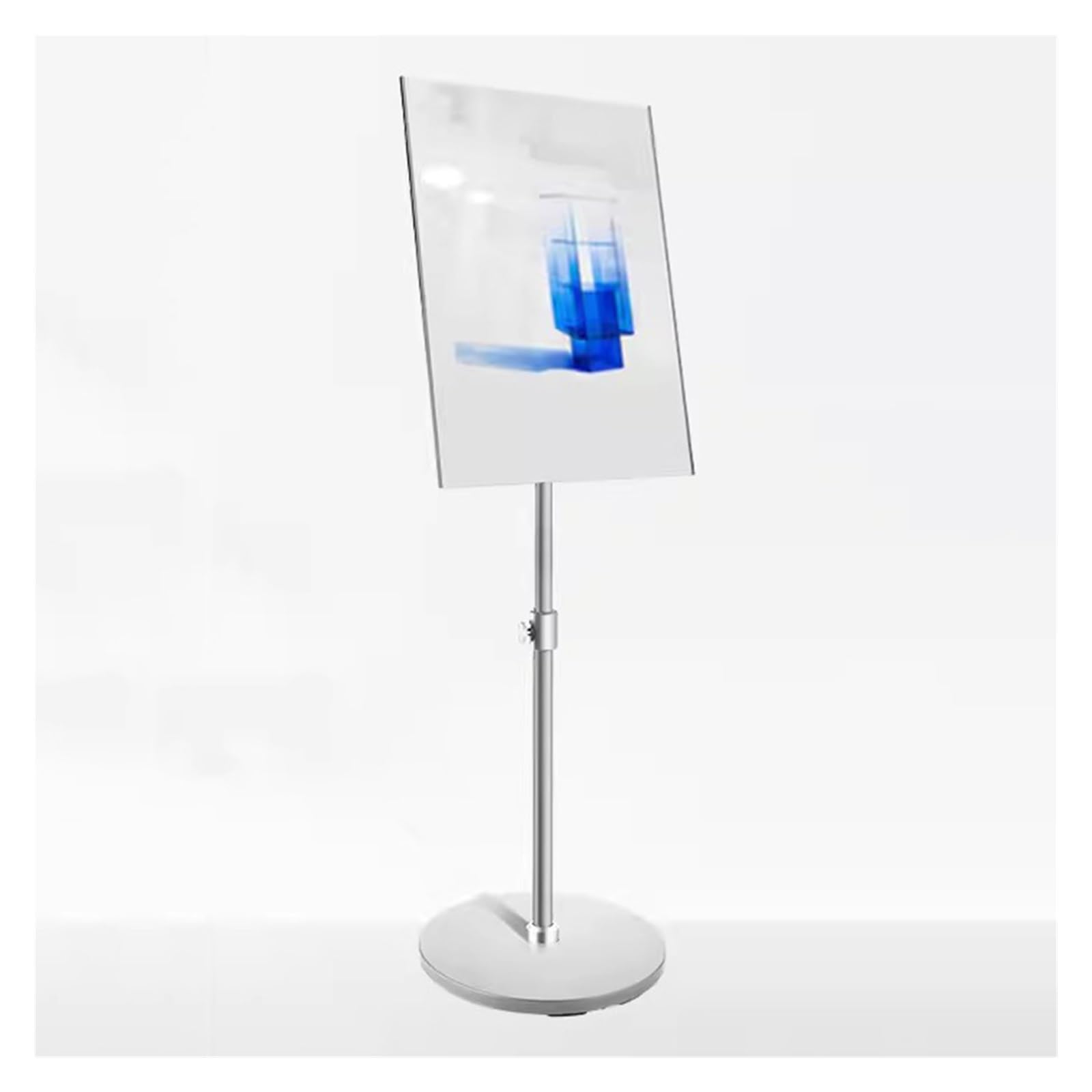 Support de panneau réglable sur pied avec base en acier robuste pour affichage vertical et horizontal