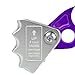 predolo Climbing Rope Grab Ascender Aluminum Alloy Heavy Duty Fall Arrest Gear for Caving Outdoor Climbing Tree Arborist, Purple
