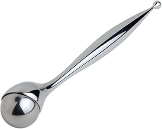 STAHAD 1Pc Rolo Massageador Para Os Olhos Massageador Portátil Metal Sob Os Olhos Rolo Massageador Para Cuidados Com Os Olhos Crio Globos De Prata Rolo De Massagem Anti-Rugas Varinha