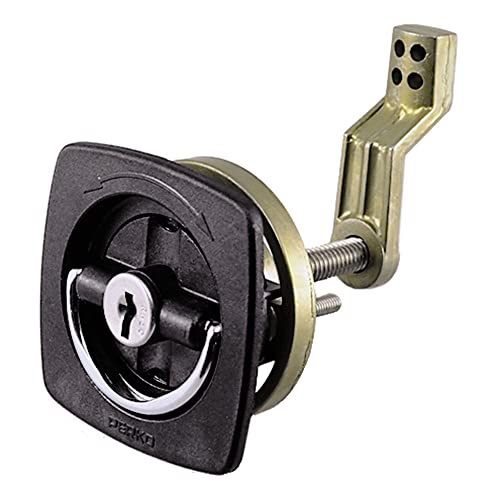 Perko 0931DP2BLK Flush Lock with Offset Adjustable Cam Bar, Black