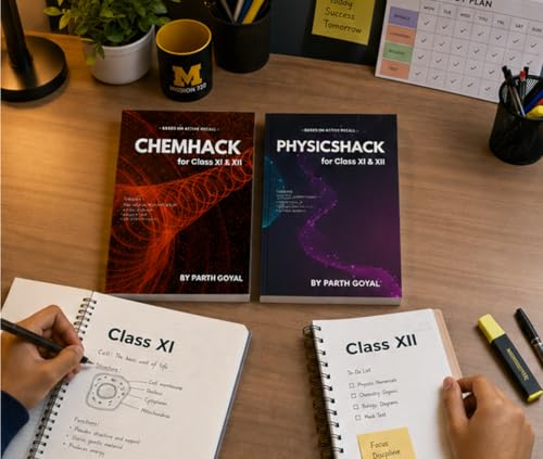 Image of Parth Goyal NEET UG & JEE 2026 Exam Prep Combo Set of 2 Books | ChemHack 6th Edition & Physicshack for Class 11 & 12 | Active Recall Fast Revision Guide