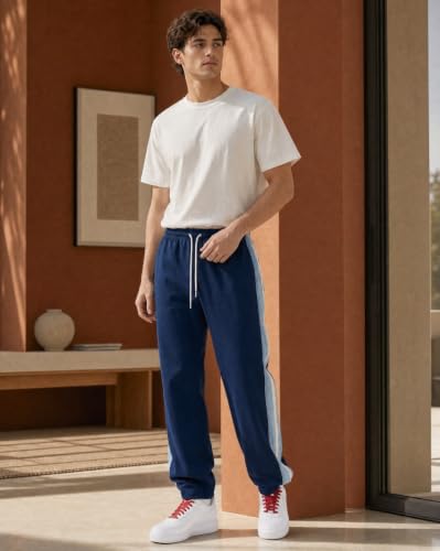 Image of Nobero Joggers for Men | Trackpants for Men | Elasticated Waist with Drawcord | Soft & Breathable Fabric | Casual Everyday Wear