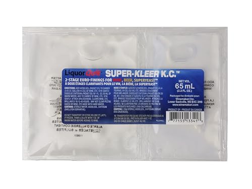 Liquor Kwik Super Kleer K.C. (10 Pack) Beer, Wine & Cider Clarifier with 2-Stage Kieselsol &...