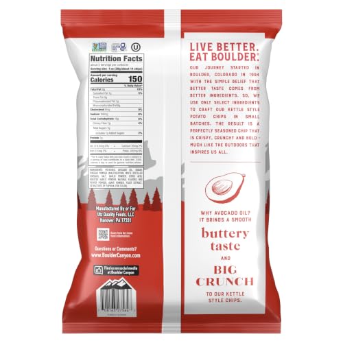Image of Boulder Canyon Boulder Batch Agave Sriracha Kettle Potato Chips, 5.25 oz - Pack of 12