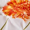 Duvet Cover Queen Size Soft Floral Comforter Cover Set with Zipper Closure Orange Sunflower Flowers Bedding Set for All Seasons 3 Pieces（1 Duvet Cover 90