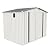 Vigo huseeo 8x5.7x6FT Storage Shed, Outdoor Galvanized Steel Garden Shed with Lockable Door & Window, Waterproof Metal Tool Storage for Garden, Backyard, Patio, Lawn