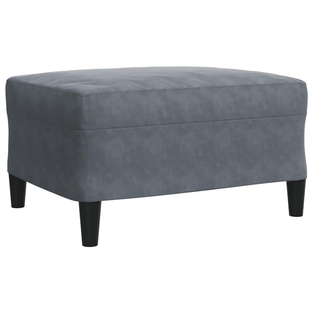 vidaXL 4-TLG. Sofagarnitur mit Kissen Dunkelgrau Samt, Sofa, Samtsofa, Sofa gepolstert, Relaxsofa, Wohnzimmermöbel, Polstersofa, Couch, Lounge Sofa