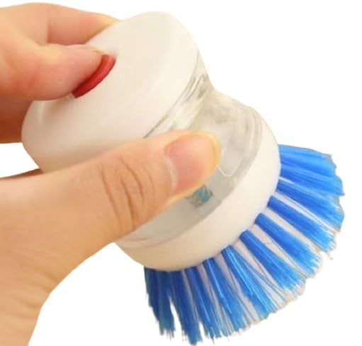 Washbasin Plastic Cleaning Brush Plastic Wet and Dry Brush (Multicolor)